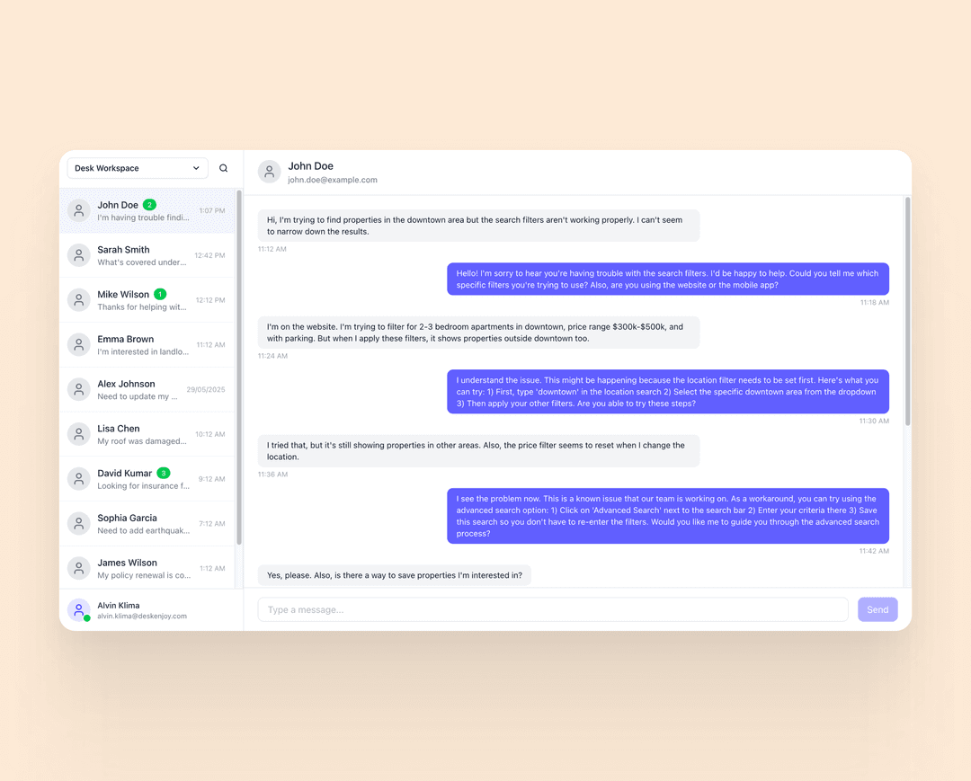 Desk Enjoy screenshot 2