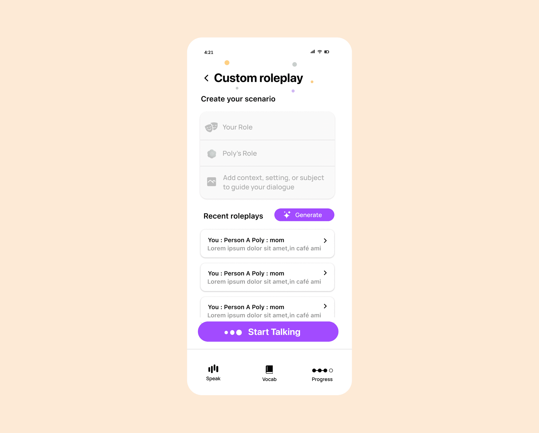 Polyglot AI main screenshot