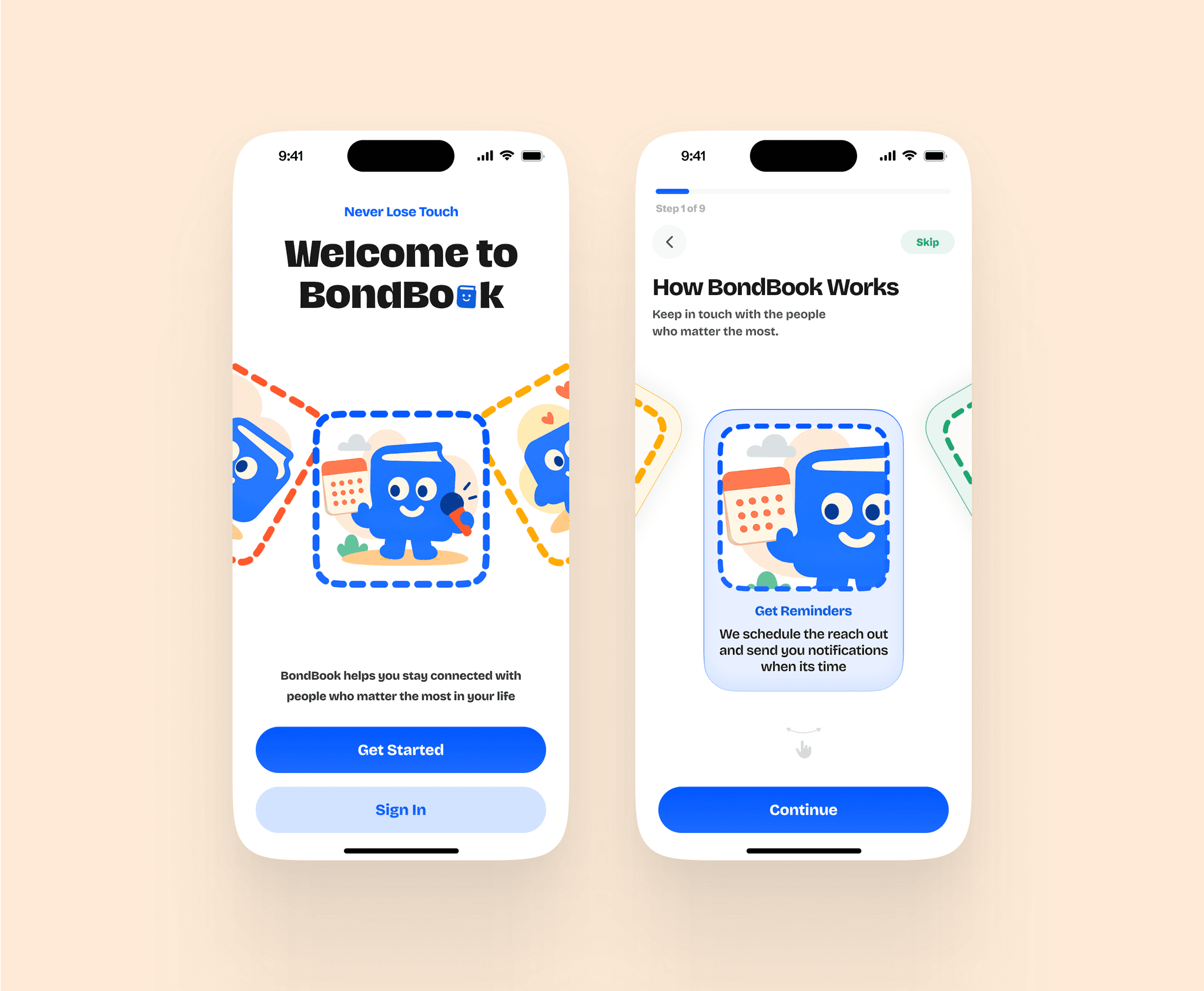 BondBook main screenshot